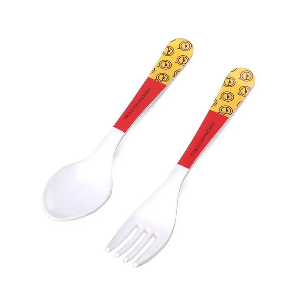 Servewell Minions Theme Kids Fork and Spoon - Multicolour