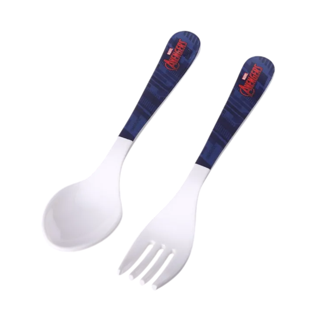 Servewell Avengers Theme Kids Fork and Spoon - Multicolour