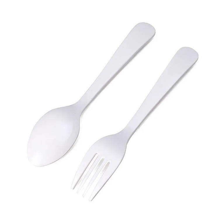 Servewell Peppa Pig Theme Kids Fork and Spoon - Multicolour