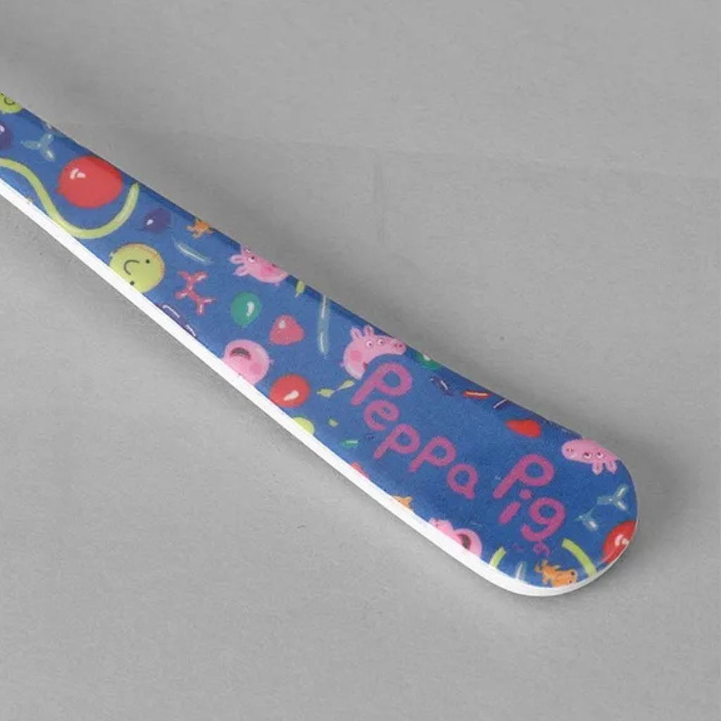 Servewell Peppa Pig Theme Kids Fork and Spoon - Multicolour