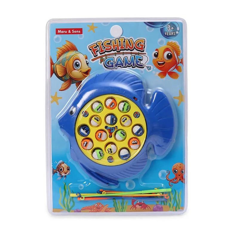 Maru & Sons Musical Fishing Game with Fishing Rod