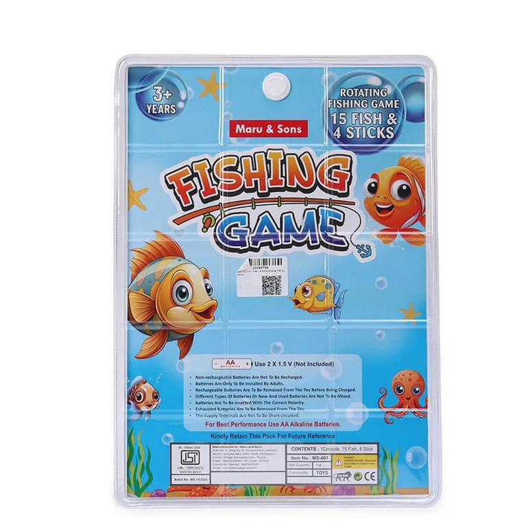 Maru & Sons Musical Fishing Game with Fishing Rod