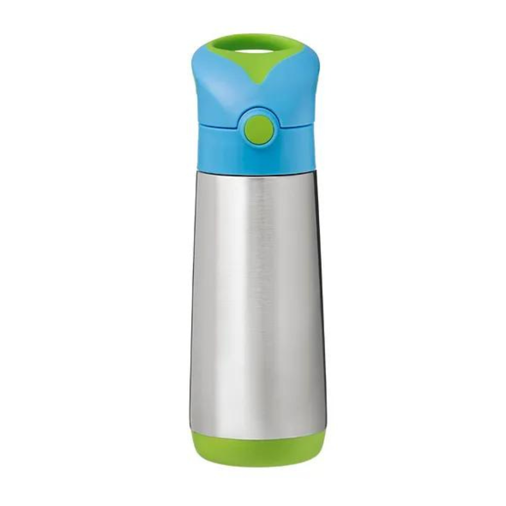 B box Insulated Sport Spout Drink Water Bottle 500ml Ocean Breeze Blue Green