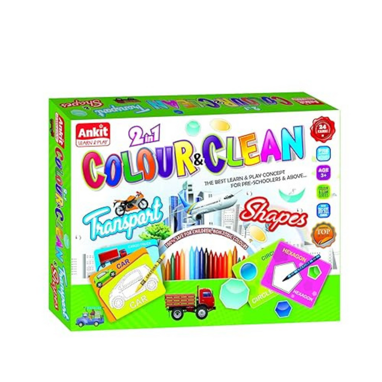 Ankit Color & Clean Drawing Cards, Copy Color Card Sheet with Color Box