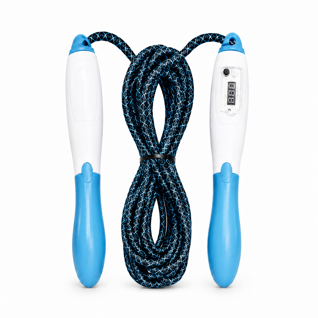 Counting Skipping Rope for Kids & Adults | Adjustable Fitness Jump Rope with Built-In Counter | Lightweight Exercise Rope for Cardio Workout