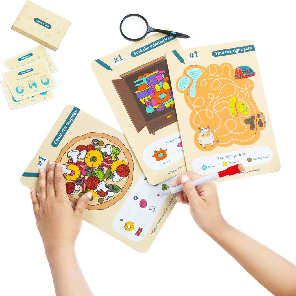 Moo Town Detective Puzzle Kit for Kids (Ages 5–12) | Interactive Mystery Game & Brain Teaser Activity Set | Educational STEM Learning Toy