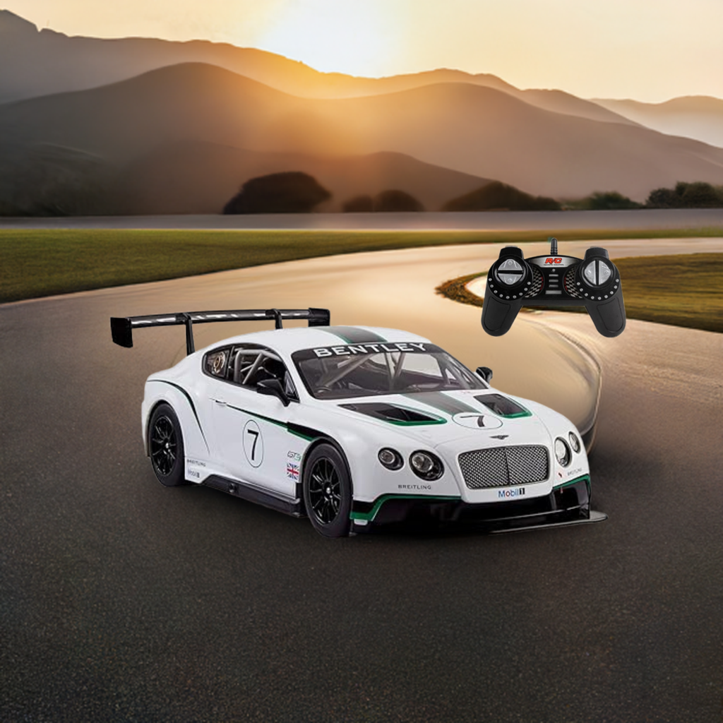 RC 2.4Ghz Bentley Continental GT3 Racing Car Model Vehicle High Speed 1:18 Diecast Cars with light
