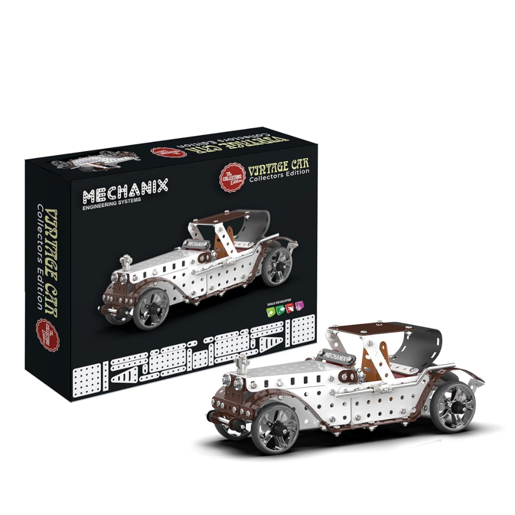 MECHANIX - Vintage CAR, Collector's Edition, Collectible Toy Building and Construction Set for Age 8+ - 357 pcs in The Set