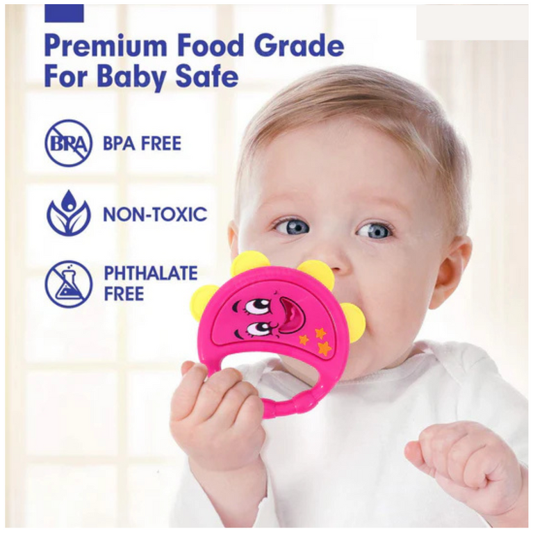 Awals Smart Bell Rattle Set for New Born Babies, Toy for Babies -Pack of 6