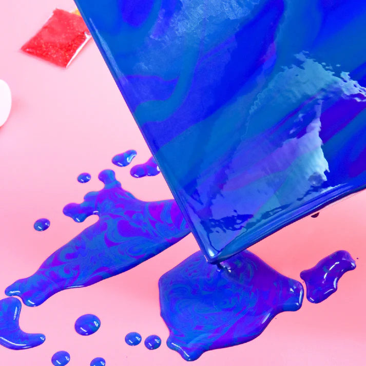 Scoobies-DIY Pouring Canvas Art - The Journey to Space