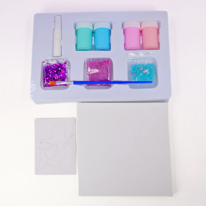 Scoobies -DIY Pouring Canvas Art Set -The Voyage of Mermaid