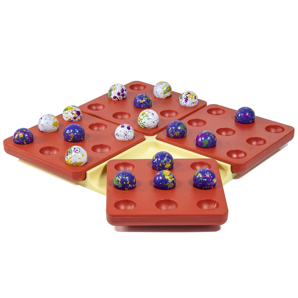 Quinto Strategy Board Game for Kids & Family | Twist & Place Marble Game | Brain Teaser Puzzle Game | Educational Fun for Ages 6+
