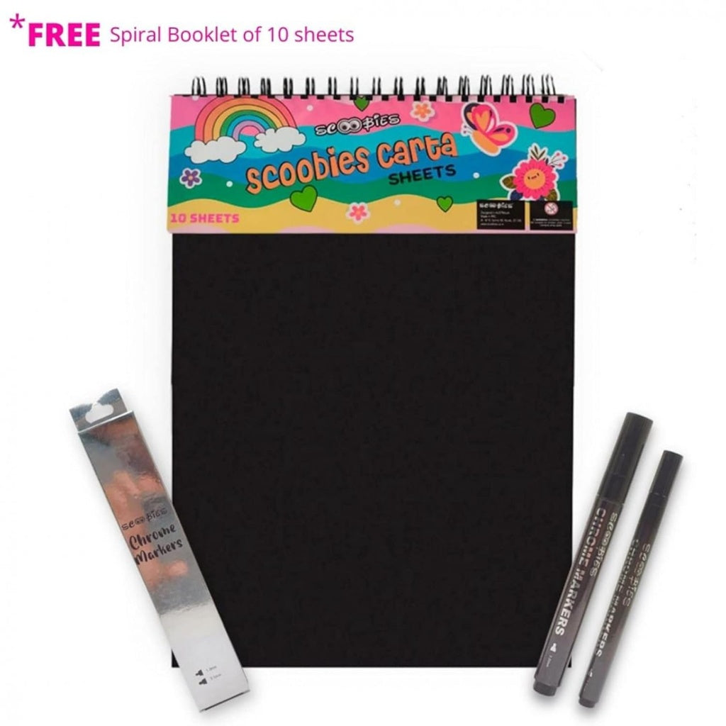 Scoobies Chrome Silver Markers (Pack of 2) – Premium Metallic Paint Pens for DIY, Crafts & Multi-Surface Use