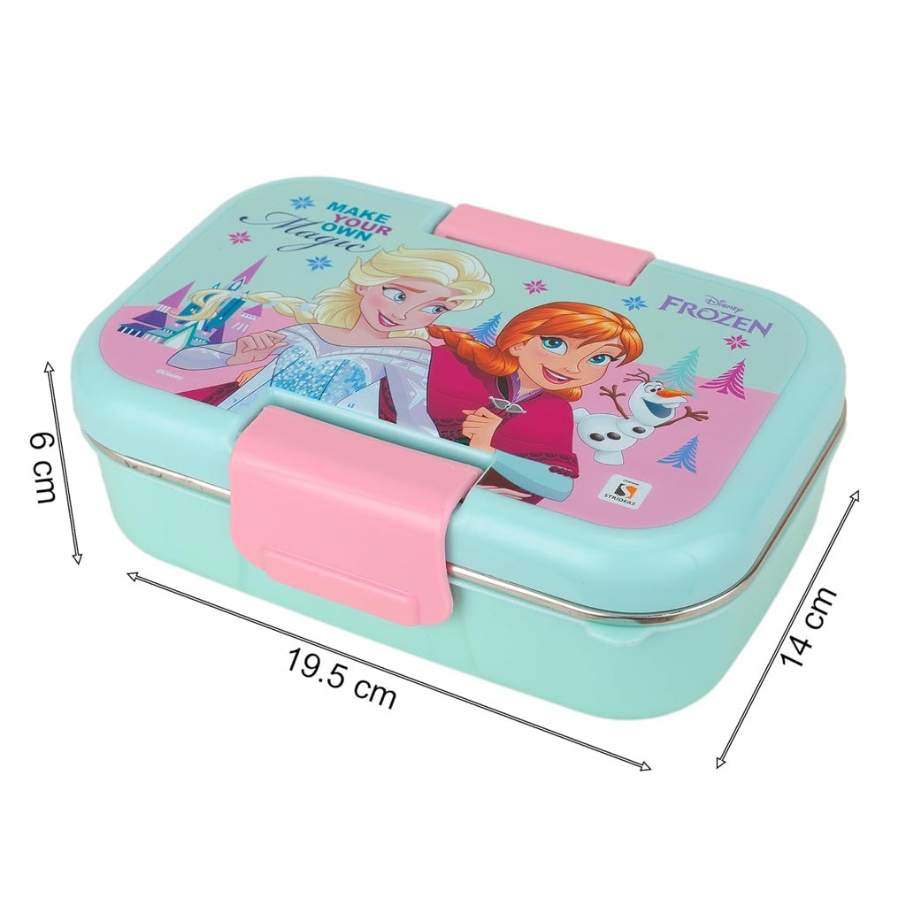 Disney Frozen Kids Lunch Box – Elsa & Anna Tiffin Box | Leak-Resistant | BPA-Free | School Snack Container-460ml