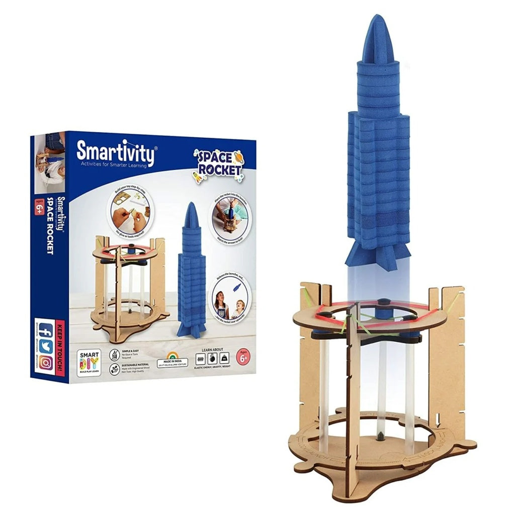 Smartivity Space Rocket STEM Toy – Build, Launch & Explore