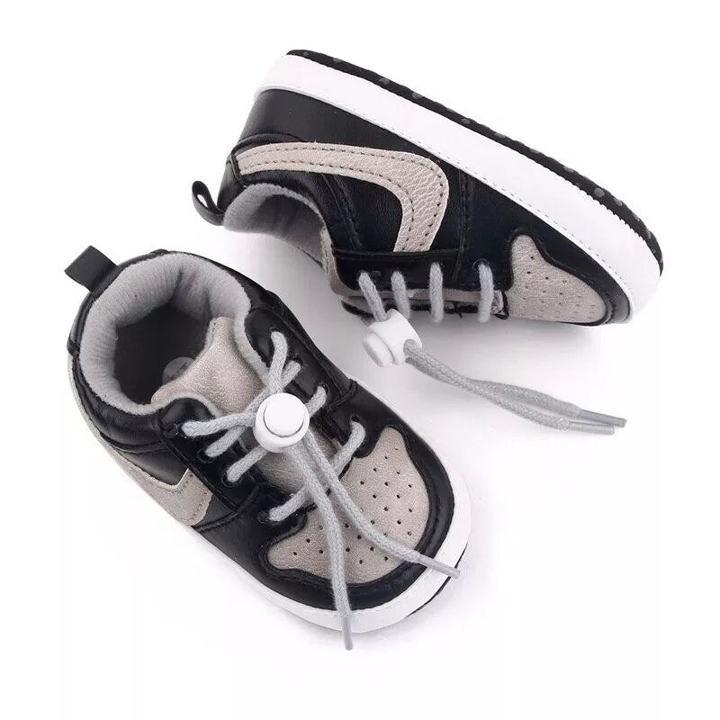 Baby Shoes for Girls and Boys, Anti-Slip Toddler Sneakers for First Walkers, Infant Crib Footwear