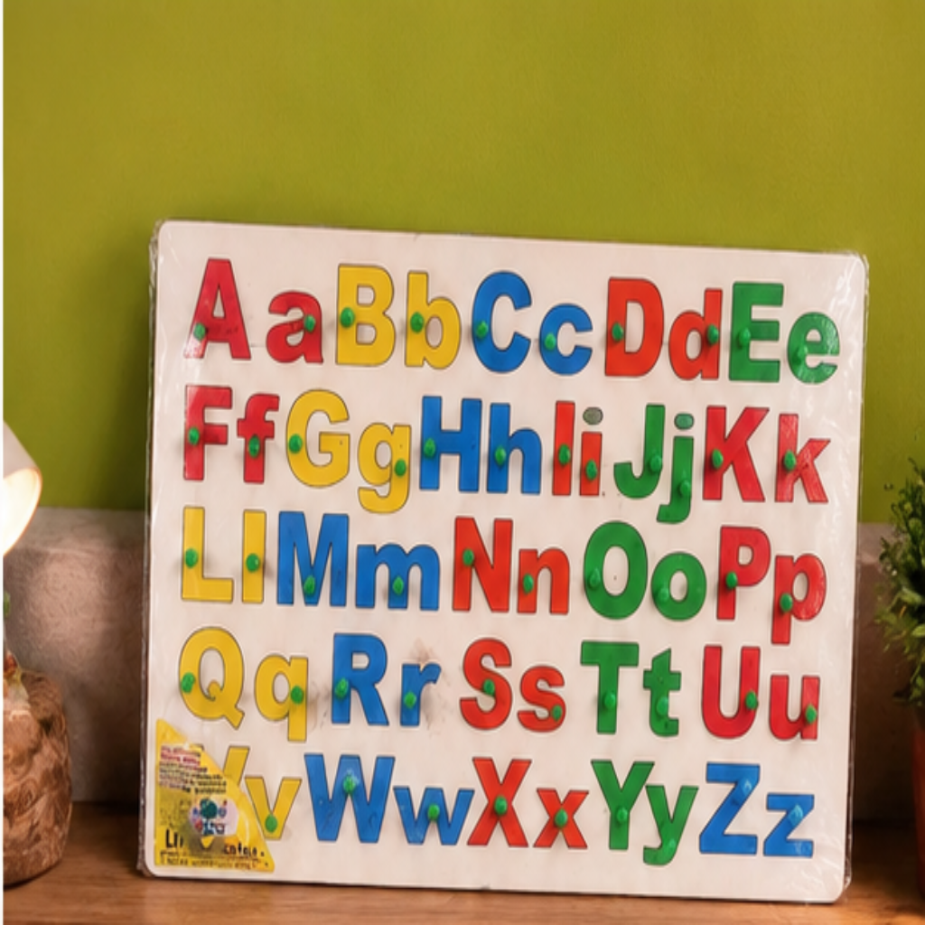 Wooden Alphabet Puzzle Board for Kids | ABC Learning & Letter Recognition Educational Toy