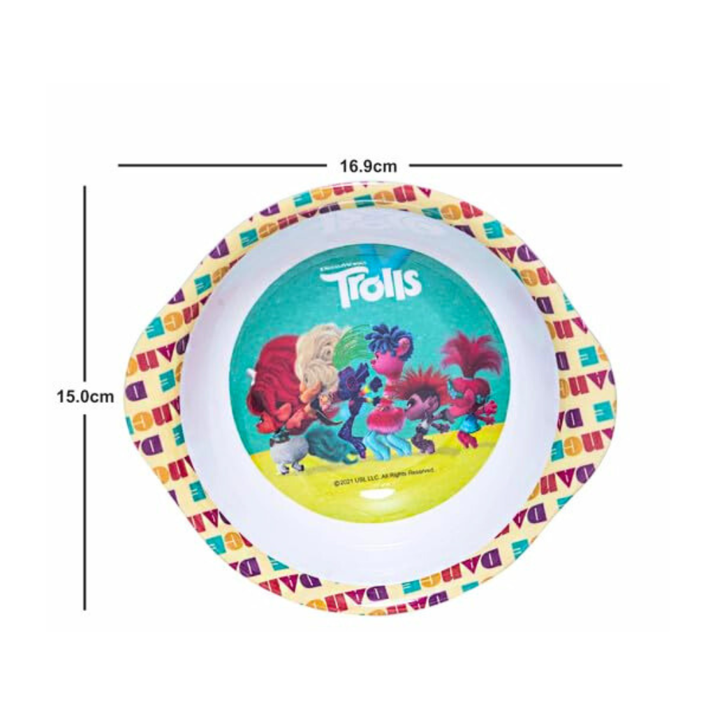 Servewell Feeding Bowl Trolls Mouse Theme - 350ml