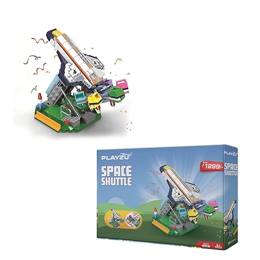 Playzu Space Shuttle Building Blocks Set (421 Pieces) – For Aged 6+