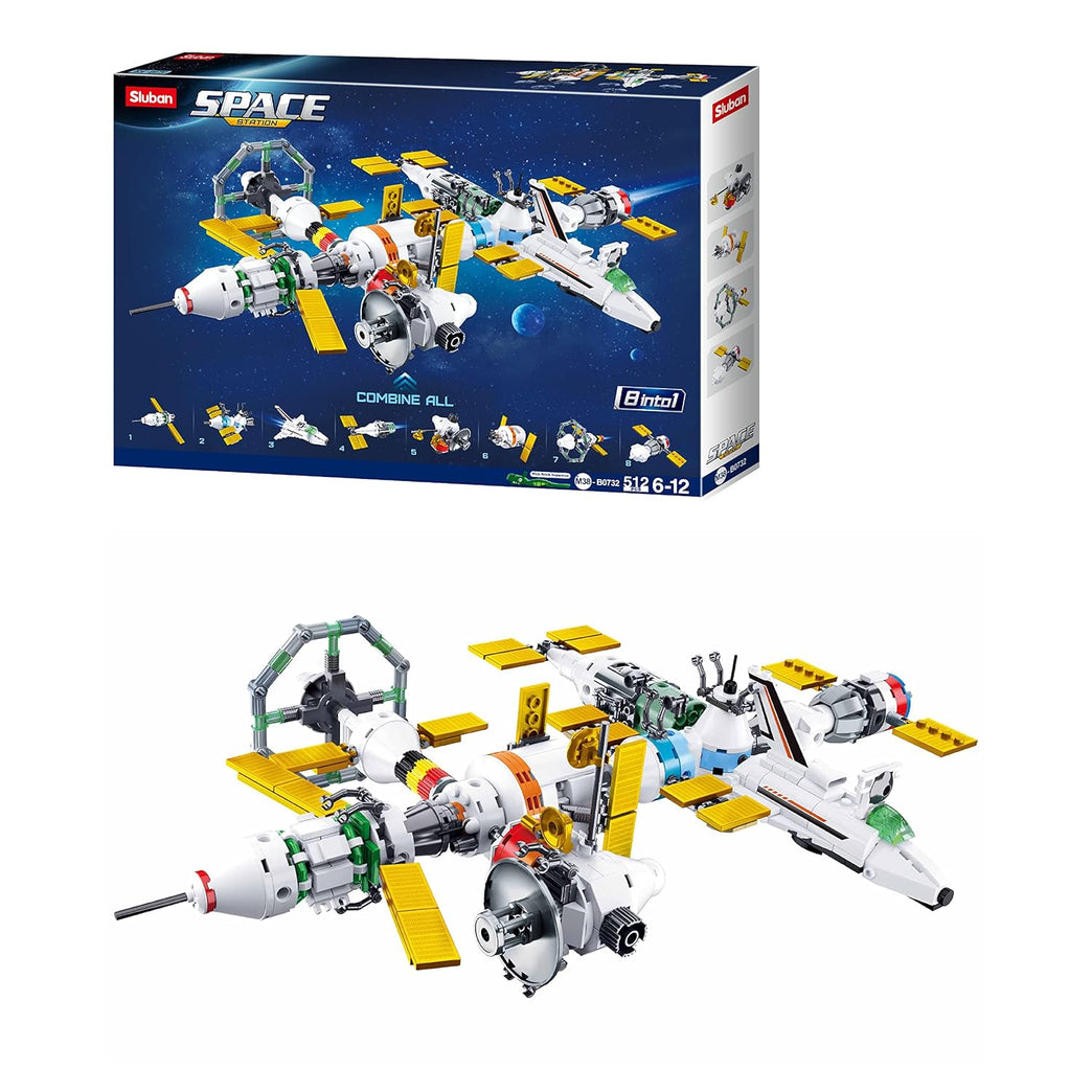 Sluban International Space Station 8-in-1 Building Blocks-12 + Years