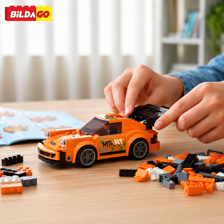 Bildago 3 in 1 Street Blaze Inferno Gt Sports Car 149 Pieces - SP13418