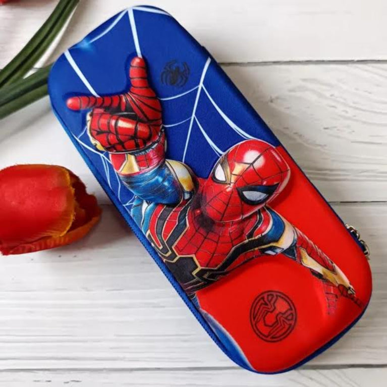 Kids Superhero Hard Shell Pencil Case – Large Capacity Stationery Organizer for School