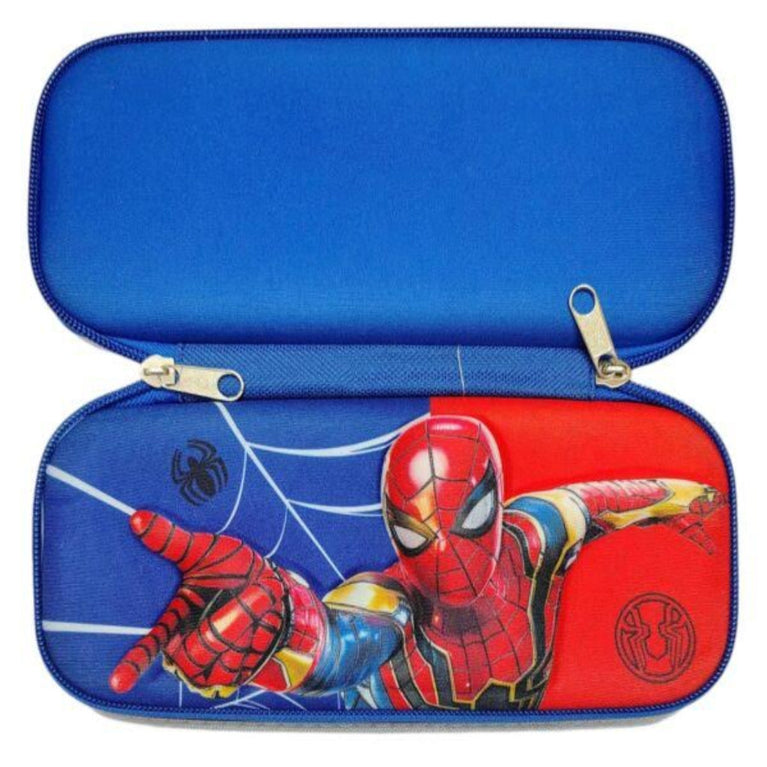 Kids Superhero Hard Shell Pencil Case – Large Capacity Stationery Organizer for School