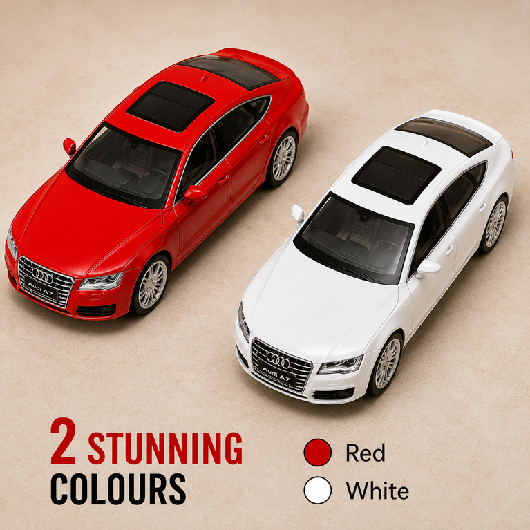 Audi A7 RC Remote Control Car for Kids | Rechargeable Battery | LED Lights | 2.4GHz Wireless Remote