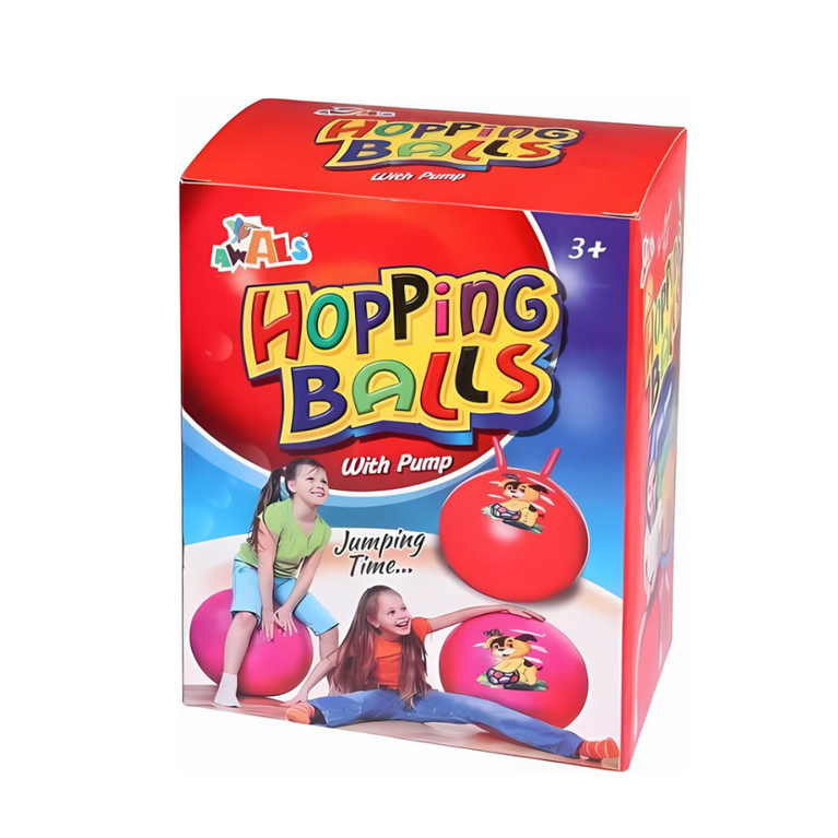 Hopping Ball with Pump for Kids (Multicolor)-LARGE