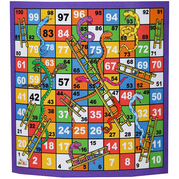 Snakes and Ladders Game Mat