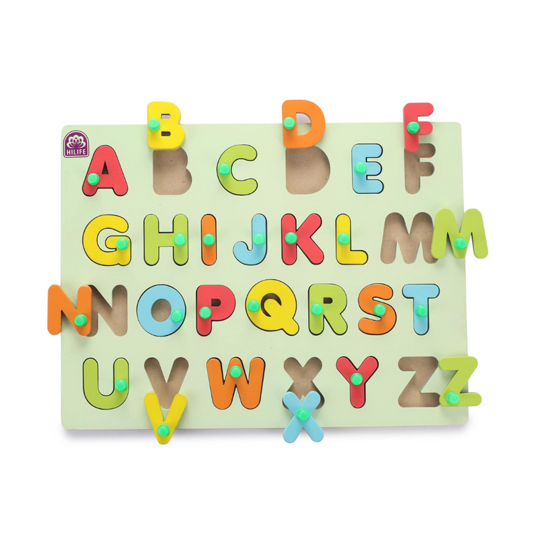 HLF01 ENGLISH ALPHABET KNOBBED PUZZLE-UPPER