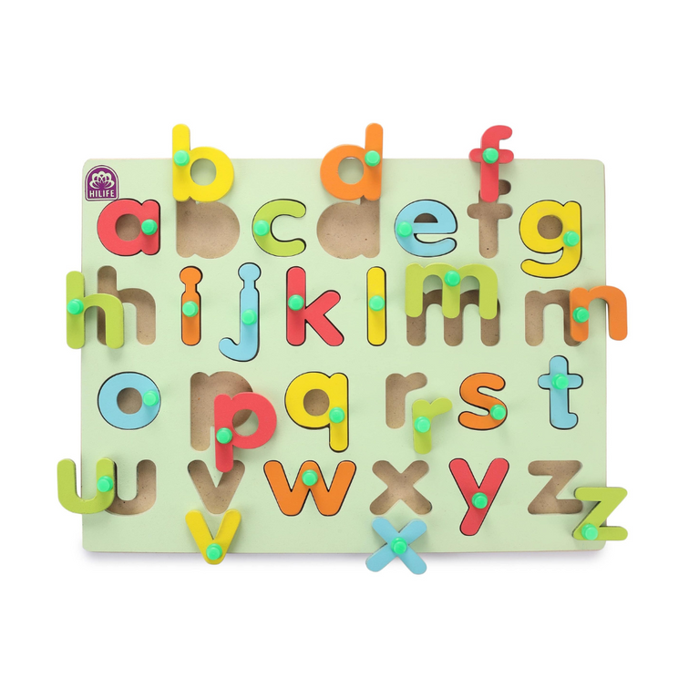 HLF02 ENGLISH ALPHABET KNOBBED PUZZLE-LOWER