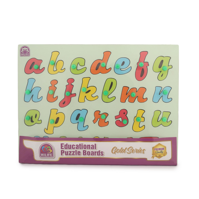 HLF03 ENGLISH ALPHABET KNOBBED PUZZLE-CURSI