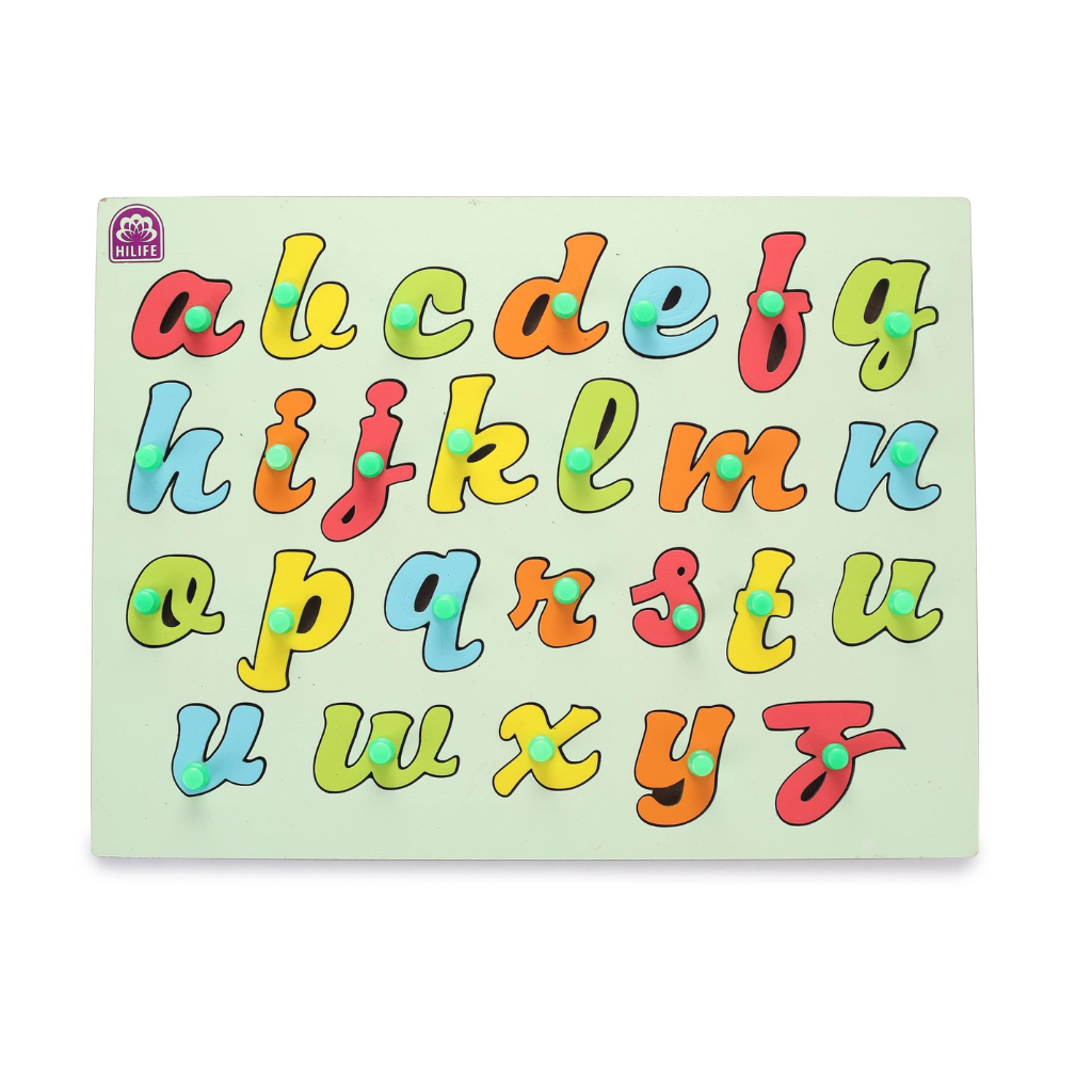 HLF03 ENGLISH ALPHABET KNOBBED PUZZLE-CURSI