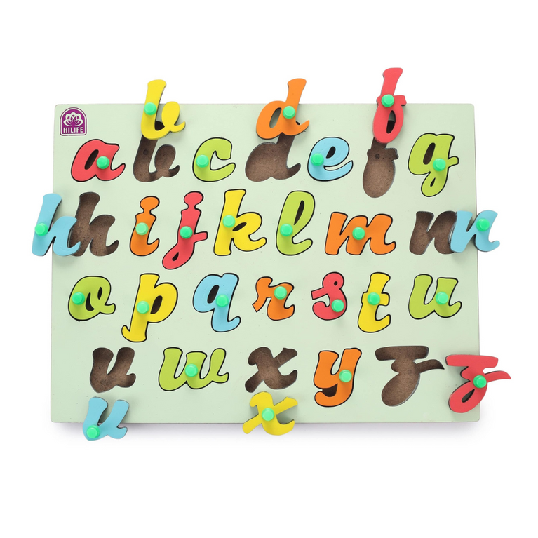 HLF03 ENGLISH ALPHABET KNOBBED PUZZLE-CURSI