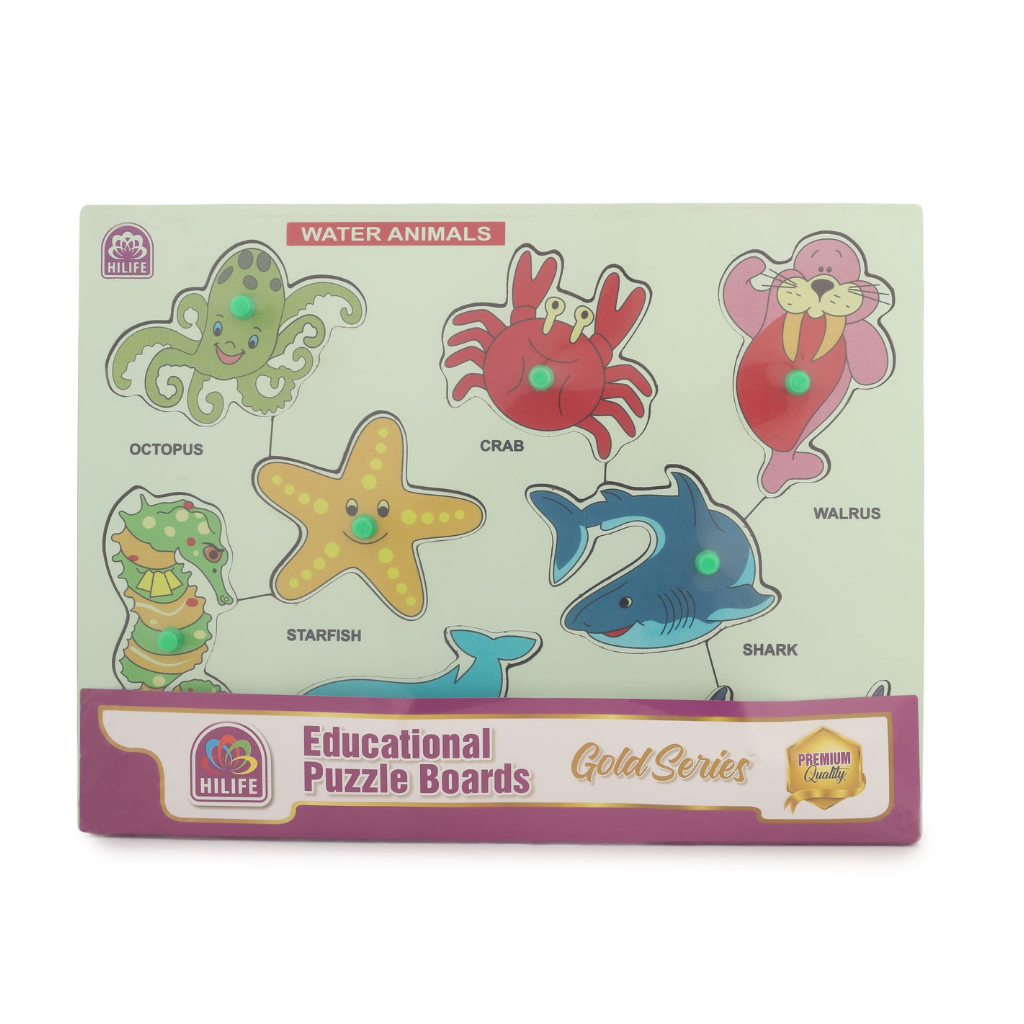 HLF13 SEA ANIMAL KNOBBED PUZZLE