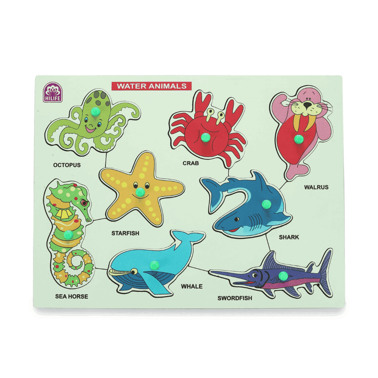 HLF13 SEA ANIMAL KNOBBED PUZZLE