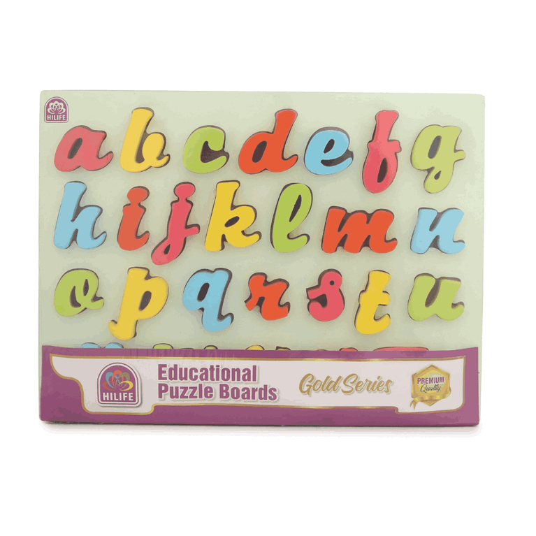 HLF16 ENGLISH ALPHABET RAISED PUZZLE-CURSIV