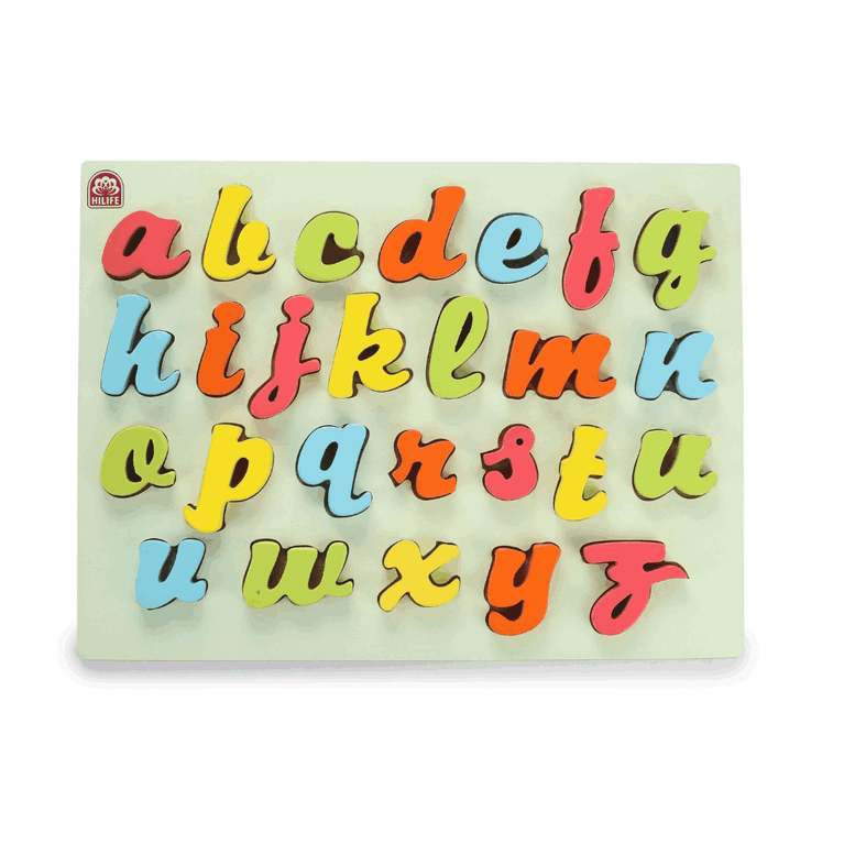 HLF16 ENGLISH ALPHABET RAISED PUZZLE-CURSIV