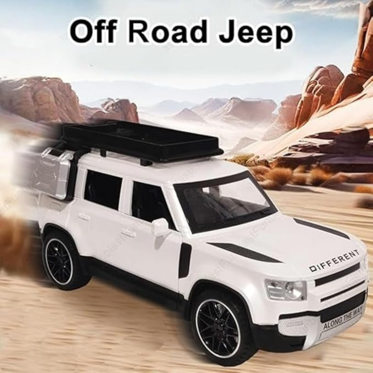 Nino's Off-Road Jeep Toy – Land Rover Defender Replica with Pull Back, Lights & Sound (3+ Years)