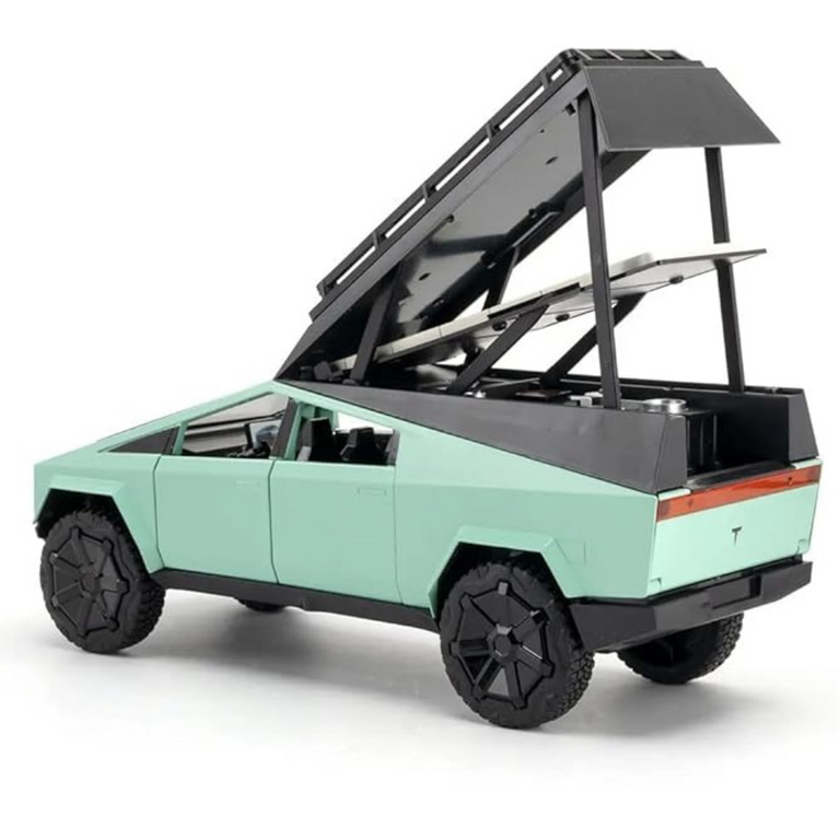 Nino's Tesla Cybertruck 1:24 Diecast Car with Lights & Sound