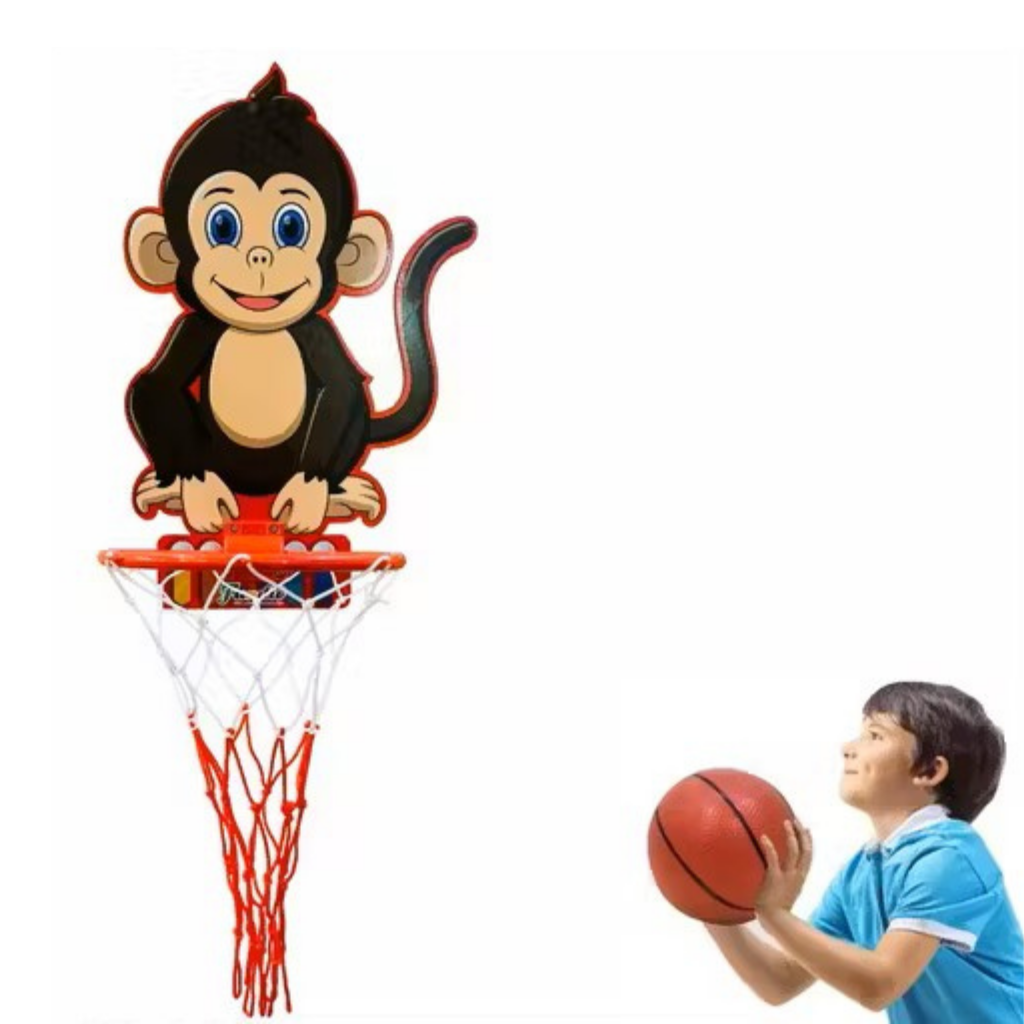 Awals-Animal Design Kids Mini Basketball Hoop Set