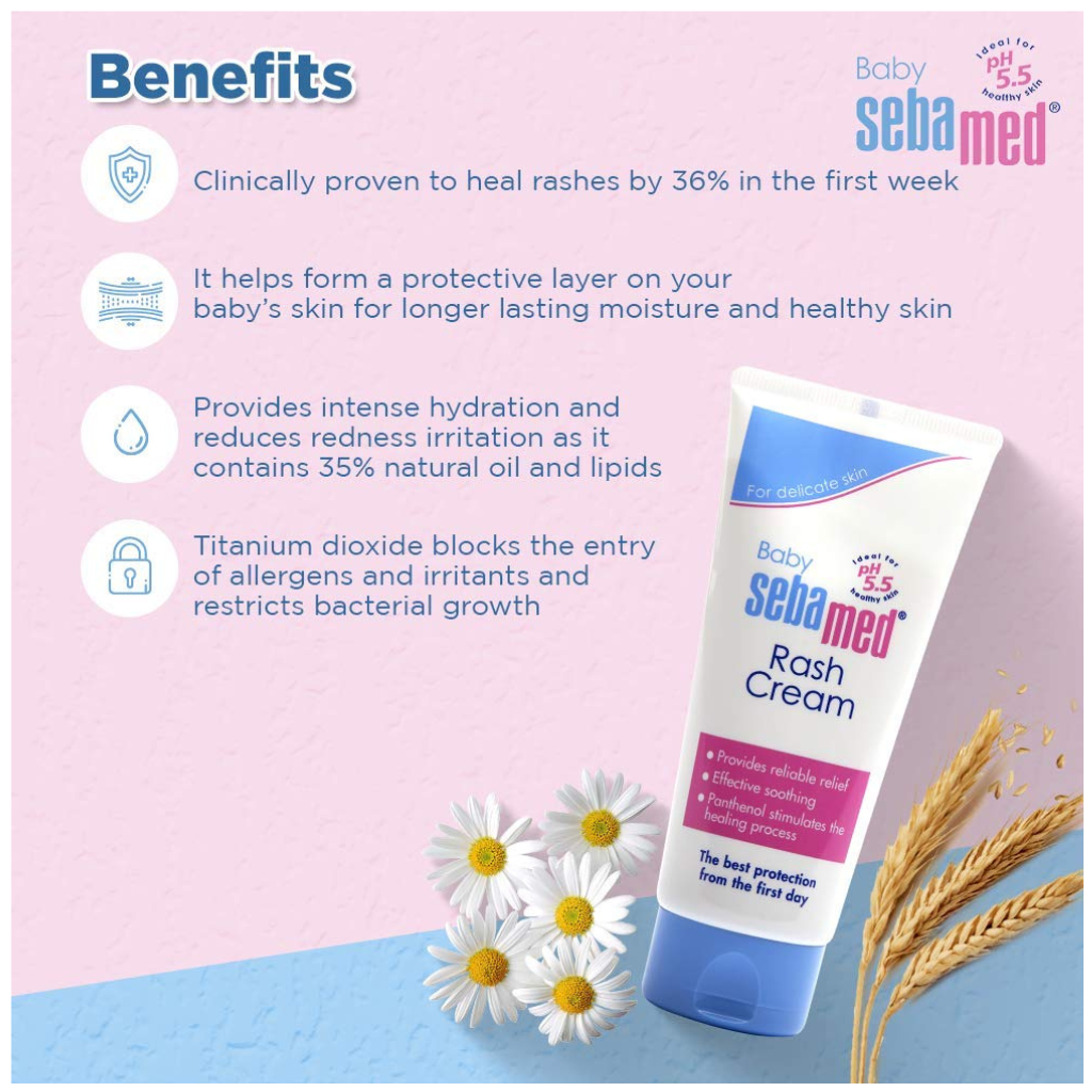 Sebamed Baby Rash Cream PH 5.5 Ideal for Diaper Rashes -100 ml