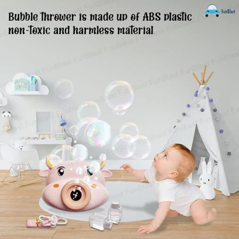 NINOS Bubble Camera Toy for Kids – Portable Bubble Maker & Blower Gun
