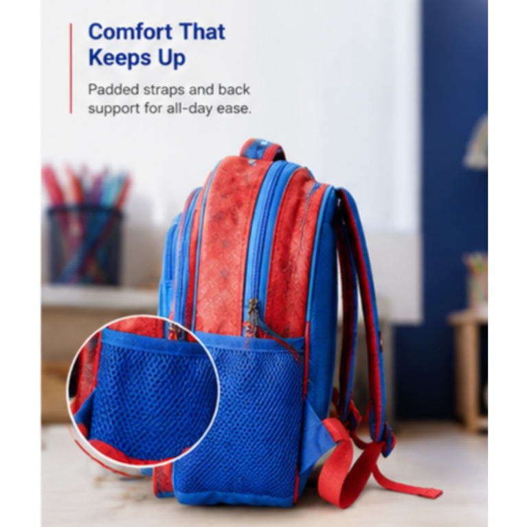 Kids Superhero School Backpack – Lightweight Multi-Compartment School | Durable Travel & Daily Use Backpack