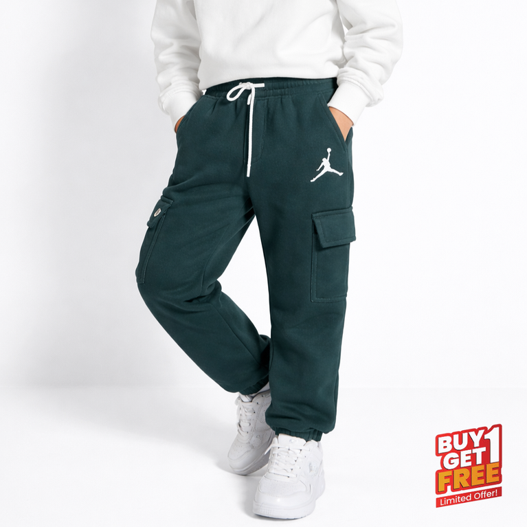 Kids' JD Active Winter Cargo Pants | Fleece-Insulated Sport Joggers