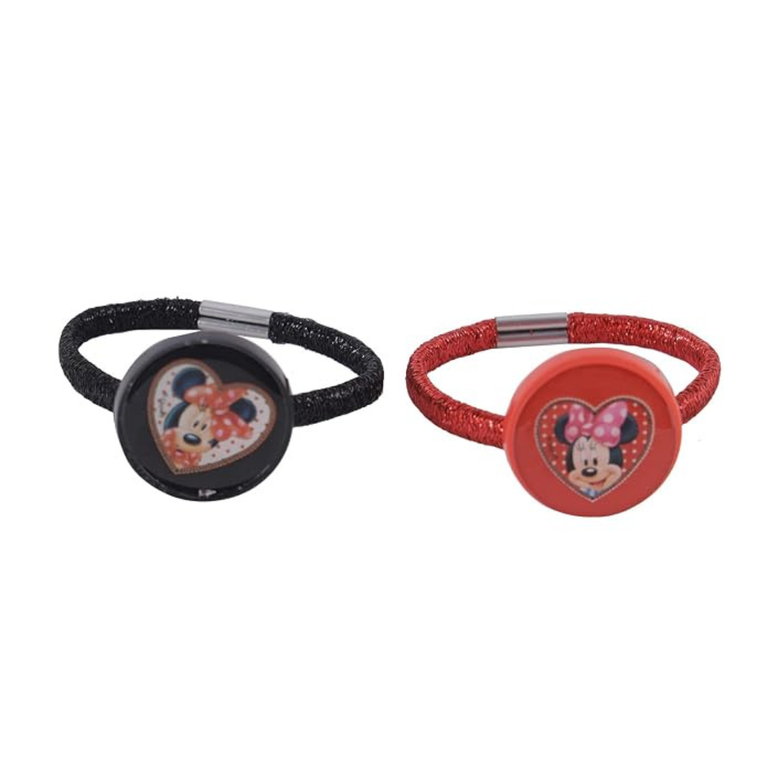 Minnie Mouse Hair Ties Set for Girls – Pack of 2 | Kids Hair Accessories