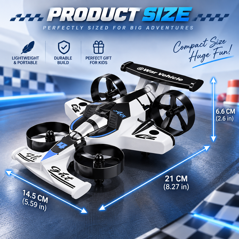 RC Drift Car with Aerial Flight Mode and 360° Roll