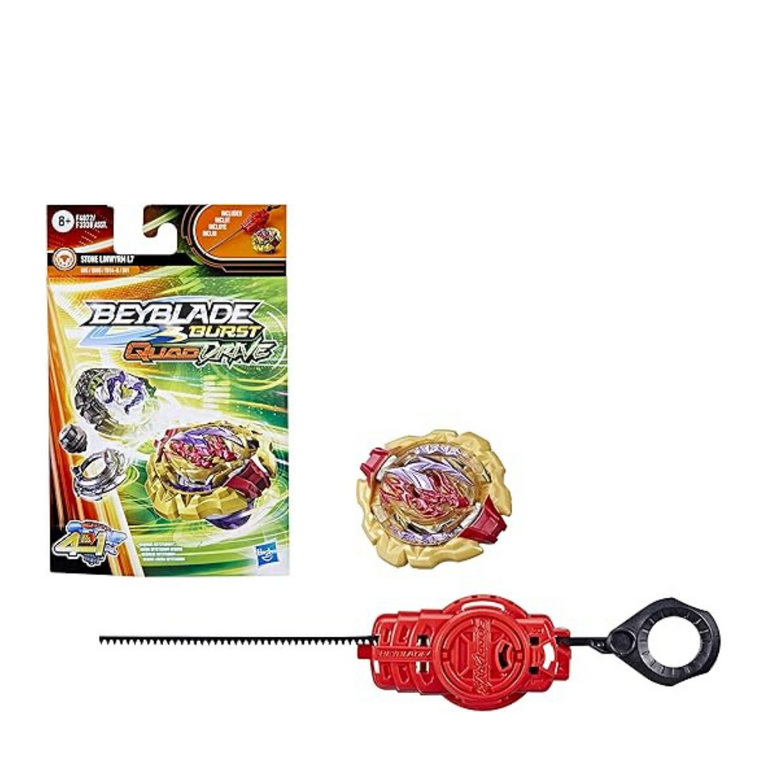 Beyblade Burst Quaddrive Stone Linwyrm L7 Spinning Top Starter Pack with Launcher for Boys and Girls
