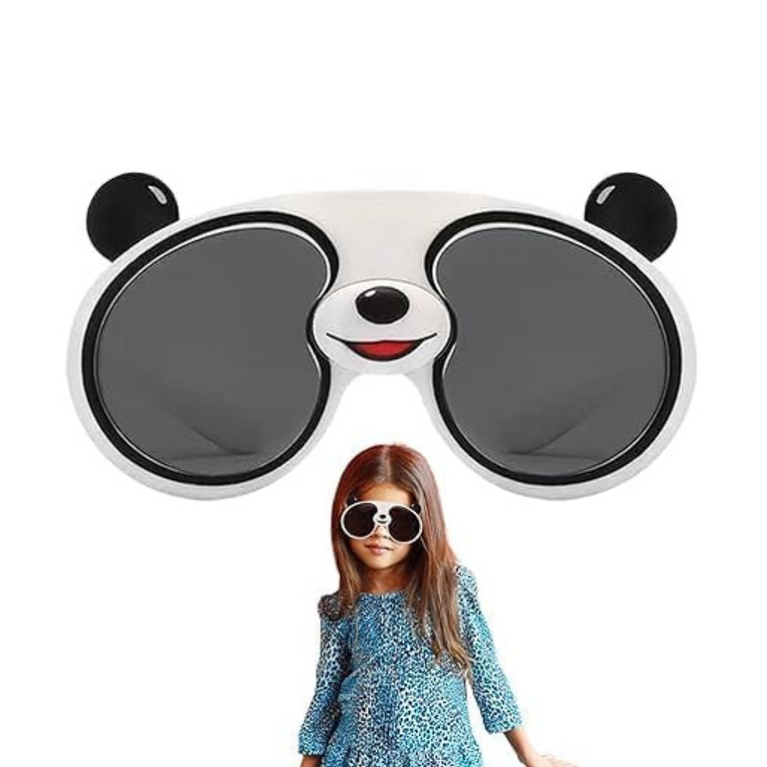 Kid Child Size Panda Soft Flexible Plastic Racer Sunglasses